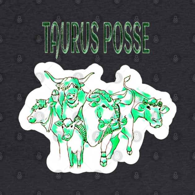 Taurus Posse Emerald Herd - Back by Subversive-Ware 